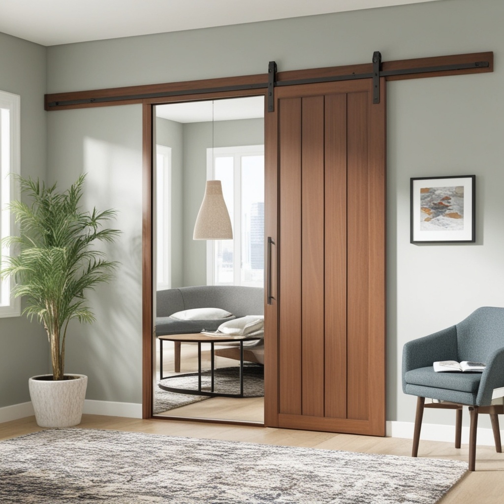 Best Wooden Living Room Partition Ideas - Transform Your Space with Unique Interior Design | Paintit.ai - 12