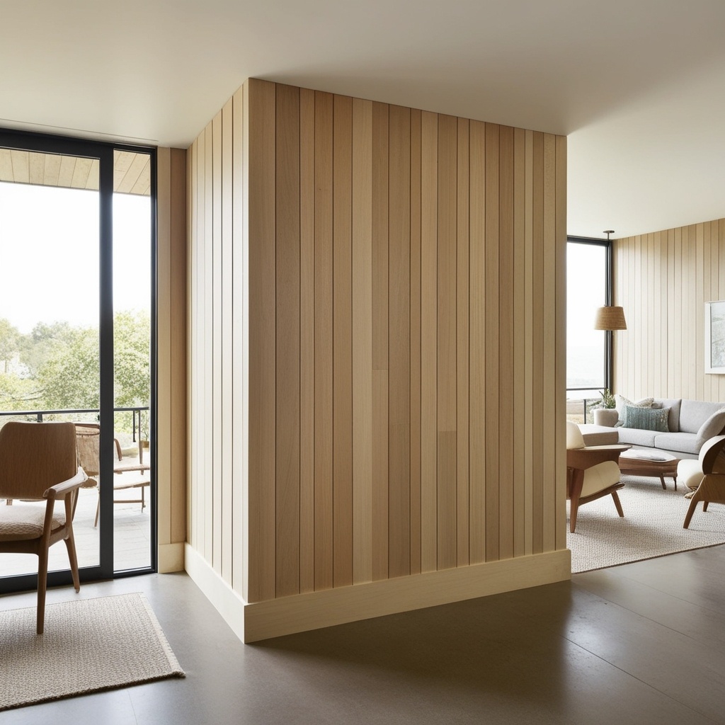 Best Wooden Living Room Partition Ideas - Transform Your Space with Unique Interior Design | Paintit.ai - 13