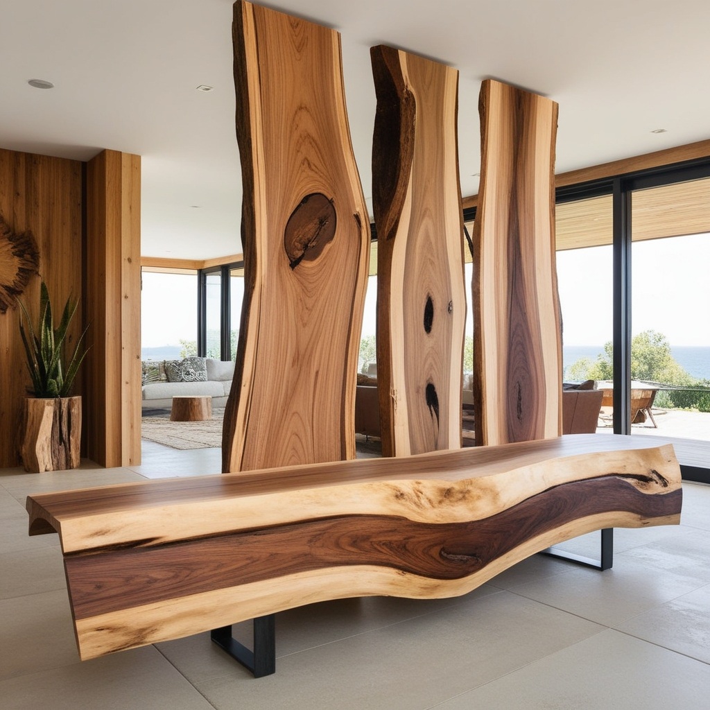 Best Wooden Living Room Partition Ideas - Transform Your Space with Unique Interior Design | Paintit.ai - 14