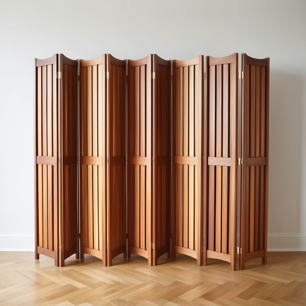 Best Wooden Living Room Partition Ideas - Transform Your Space with Unique Interior Design | Paintit.ai - 22