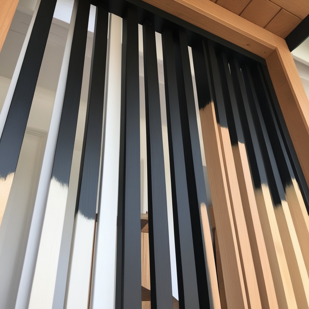 Best Wooden Living Room Partition Ideas - Transform Your Space with Unique Interior Design | Paintit.ai - 4