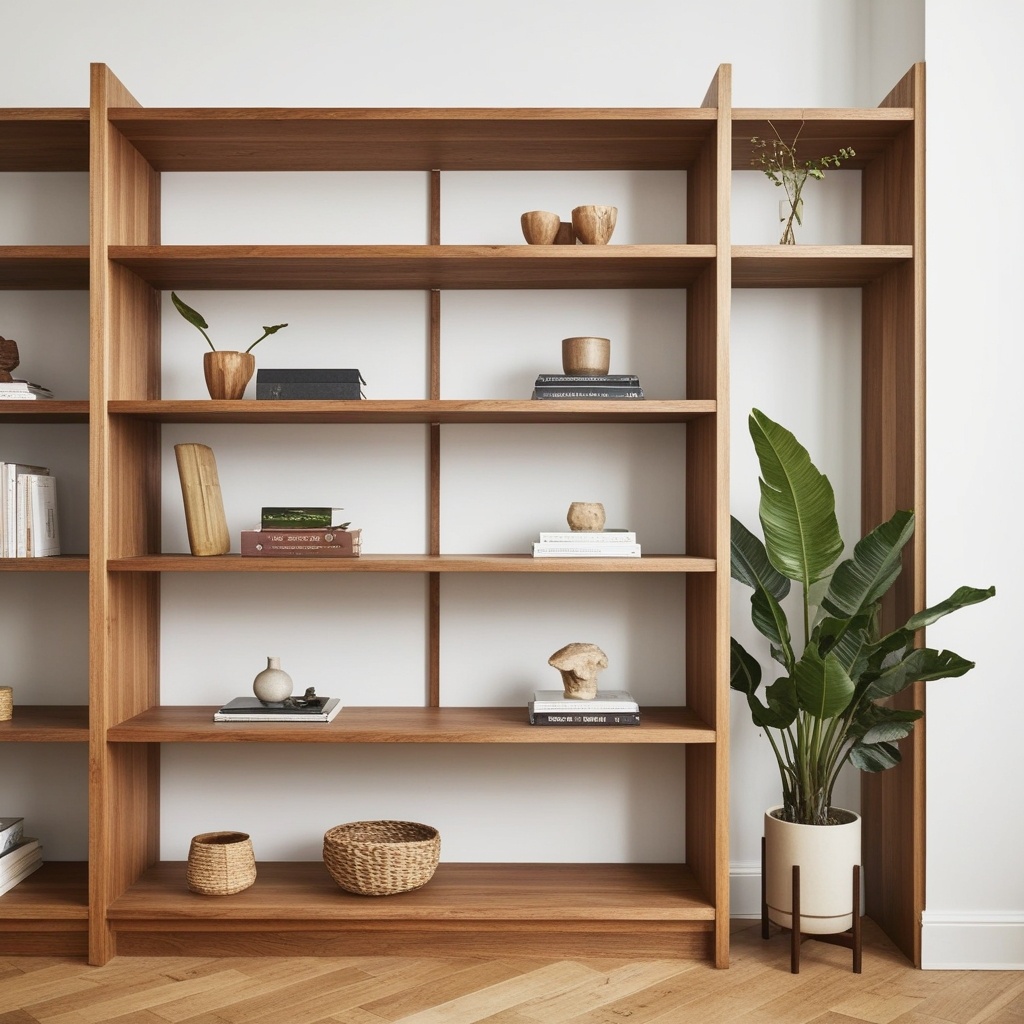 Best Wooden Living Room Partition Ideas - Transform Your Space with Unique Interior Design | Paintit.ai - 5