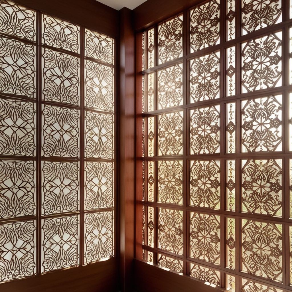 Best Wooden Living Room Partition Ideas - Transform Your Space with Unique Interior Design | Paintit.ai - 7