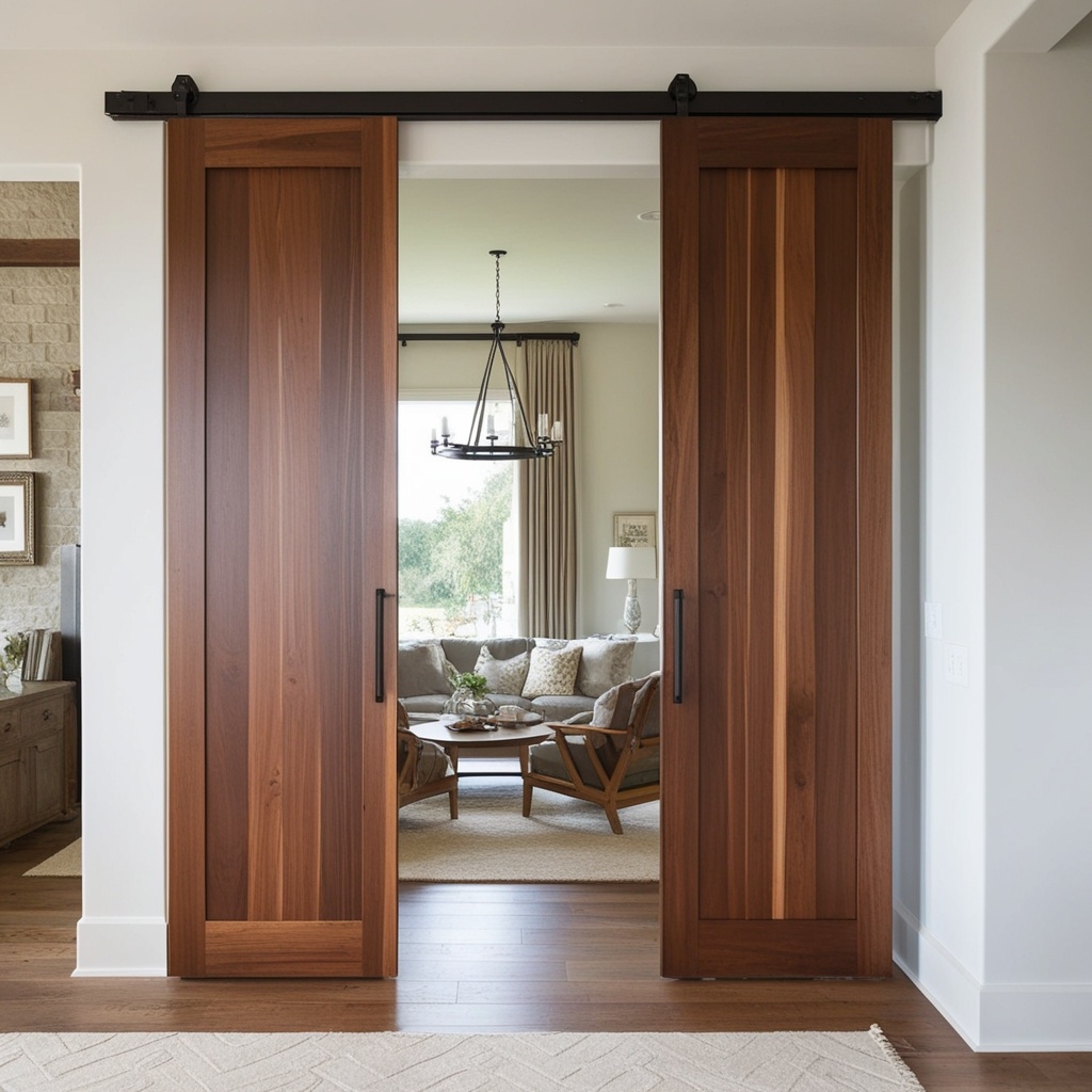 Best Wooden Living Room Partition Ideas - Transform Your Space with Unique Interior Design | Paintit.ai - 9