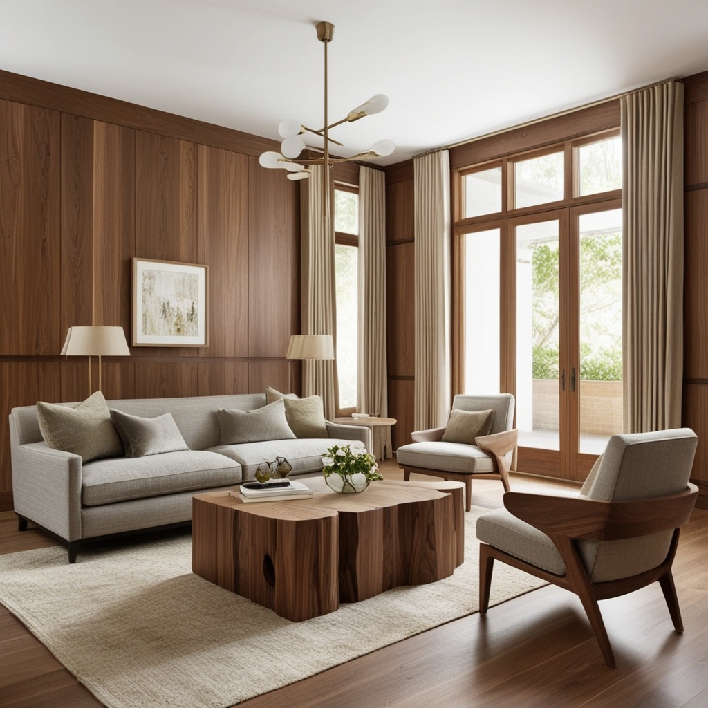 Best Wooden Living Room Partition Ideas - Transform Your Space with Unique Interior Design | Paintit.ai - 10