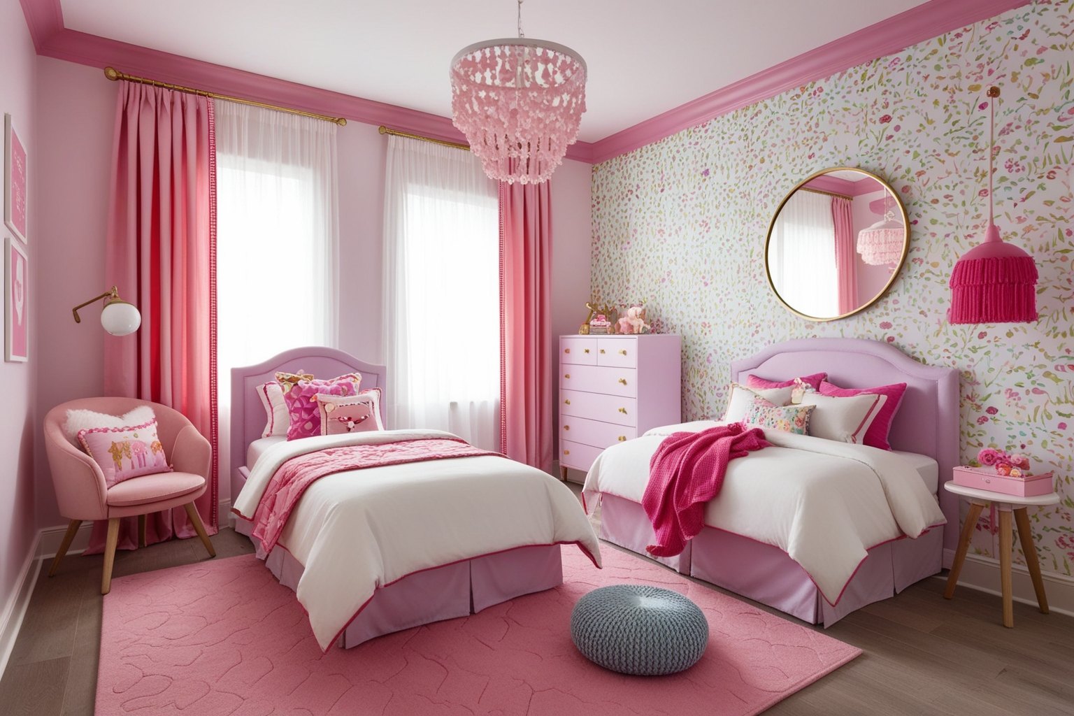 Best Interior Design Girl Kids Bedroom Ideas - Transform Your Child's Room | Paintit.ai - 1