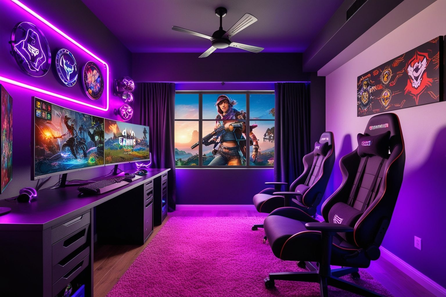 Best Interior Design Ideas For Gaming Room - Upgrade Your Space | Paintit.ai - 1