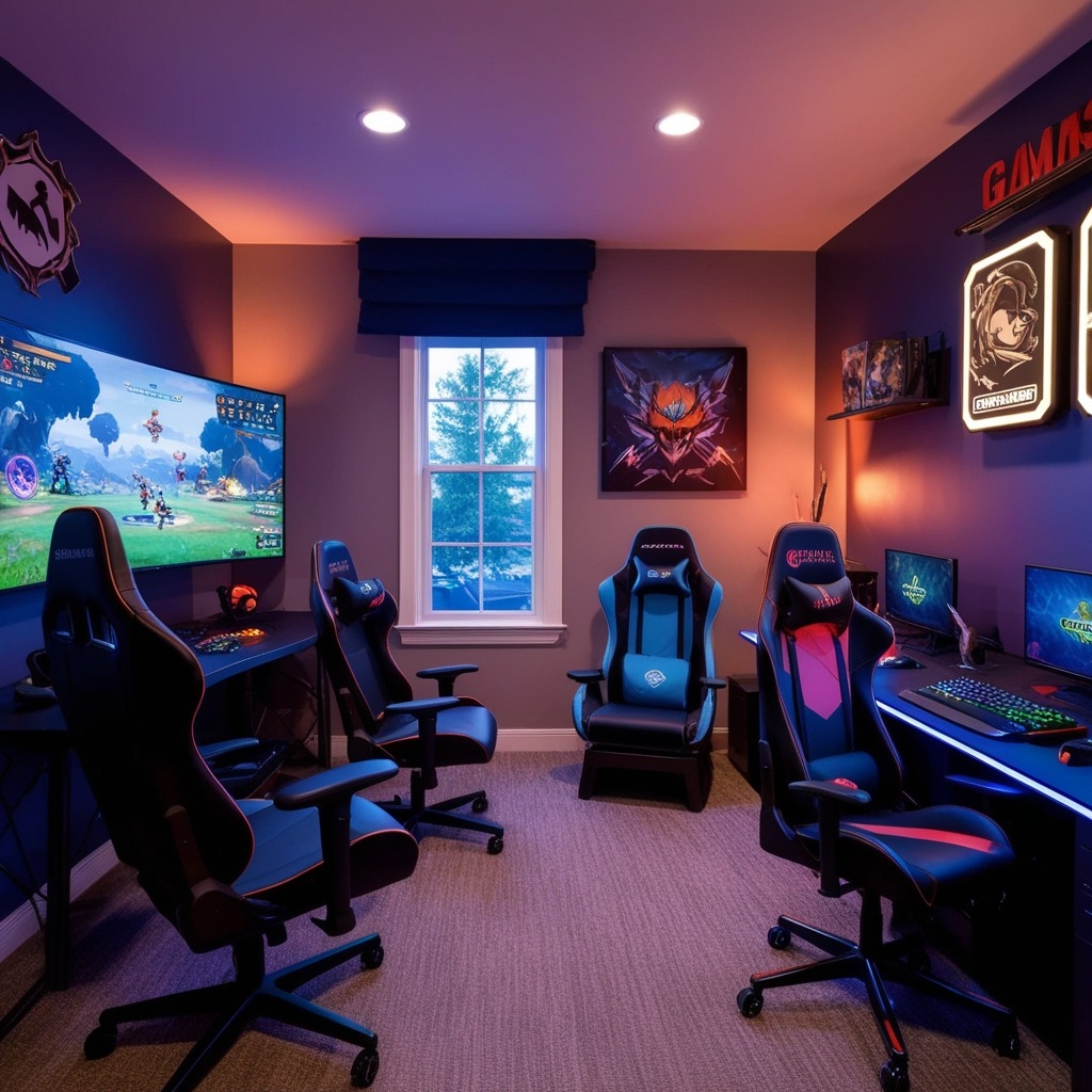 Best Interior Design Ideas For Gaming Room - Upgrade Your Space | Paintit.ai - 2