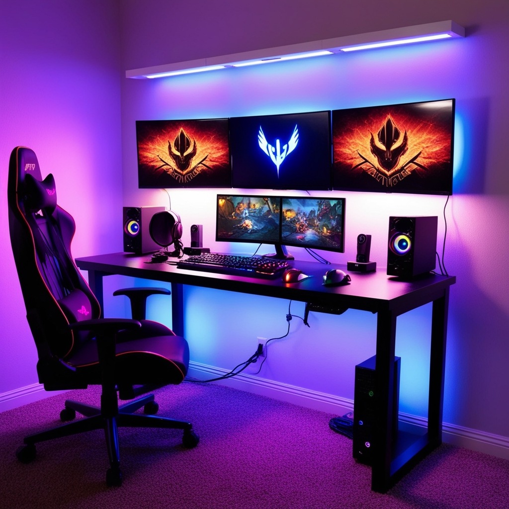 Best Interior Design Ideas For Gaming Room - Upgrade Your Space | Paintit.ai - 3