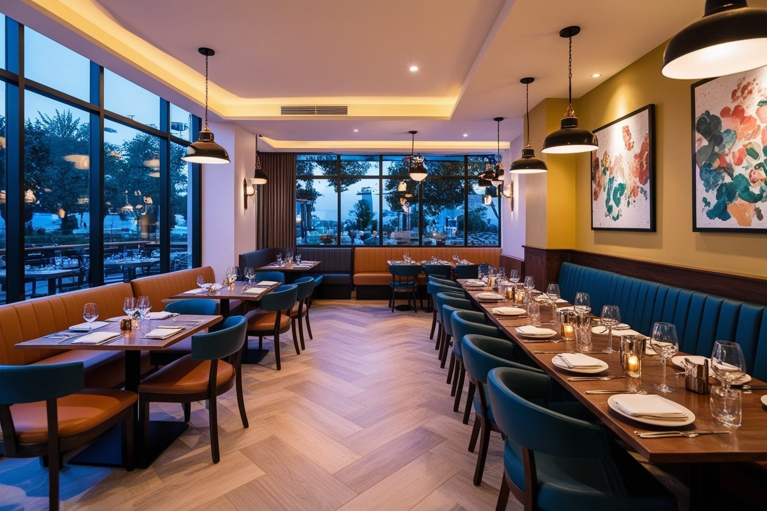 Best Interior Design Ideas for Restaurant - Elevate Your Space with Creativity | Paintit.ai - 1