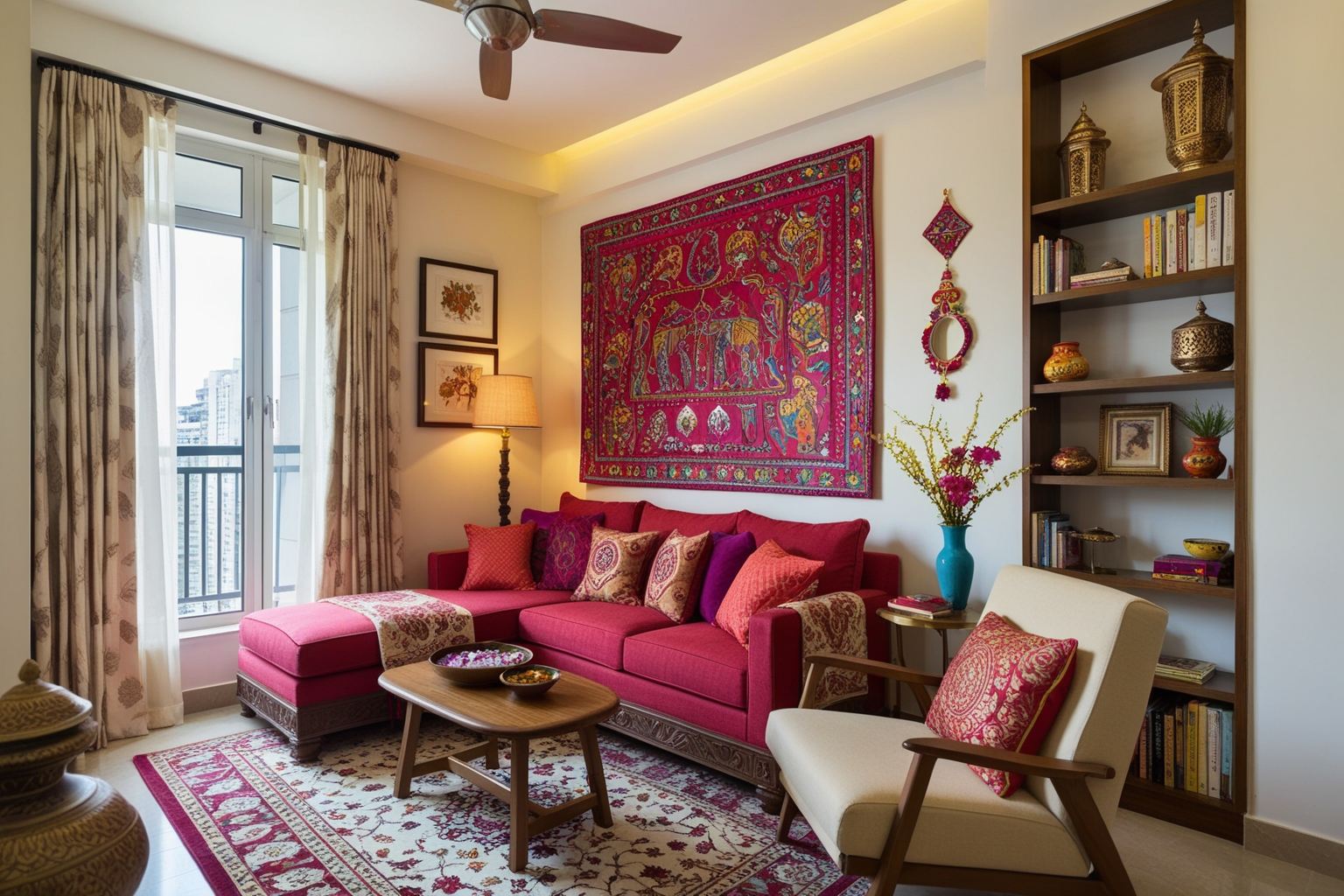 Best Interior Design Ideas Indian Style For Small Homes - Get Inspired Now | Paintit.ai - 1