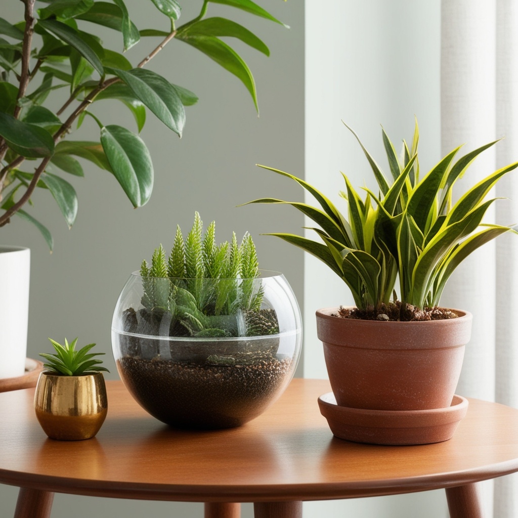 Best Interior Design Living Room Indoor Plants Decoration Ideas - Transform Your Space | Paintit.ai - 14