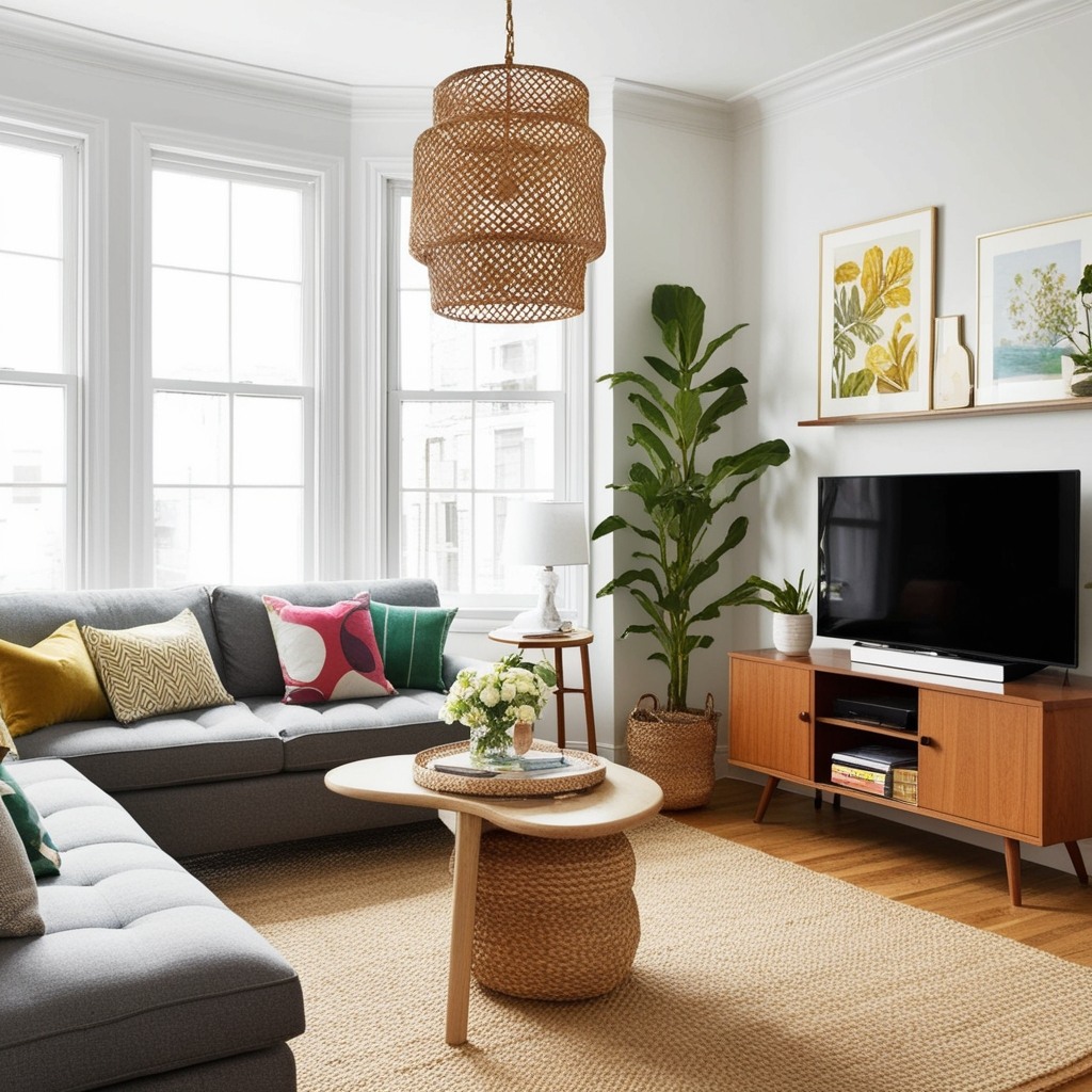 Best Interior Design Small Living Room Ideas With TV - Transform Your Space Today | Paintit.ai - 2