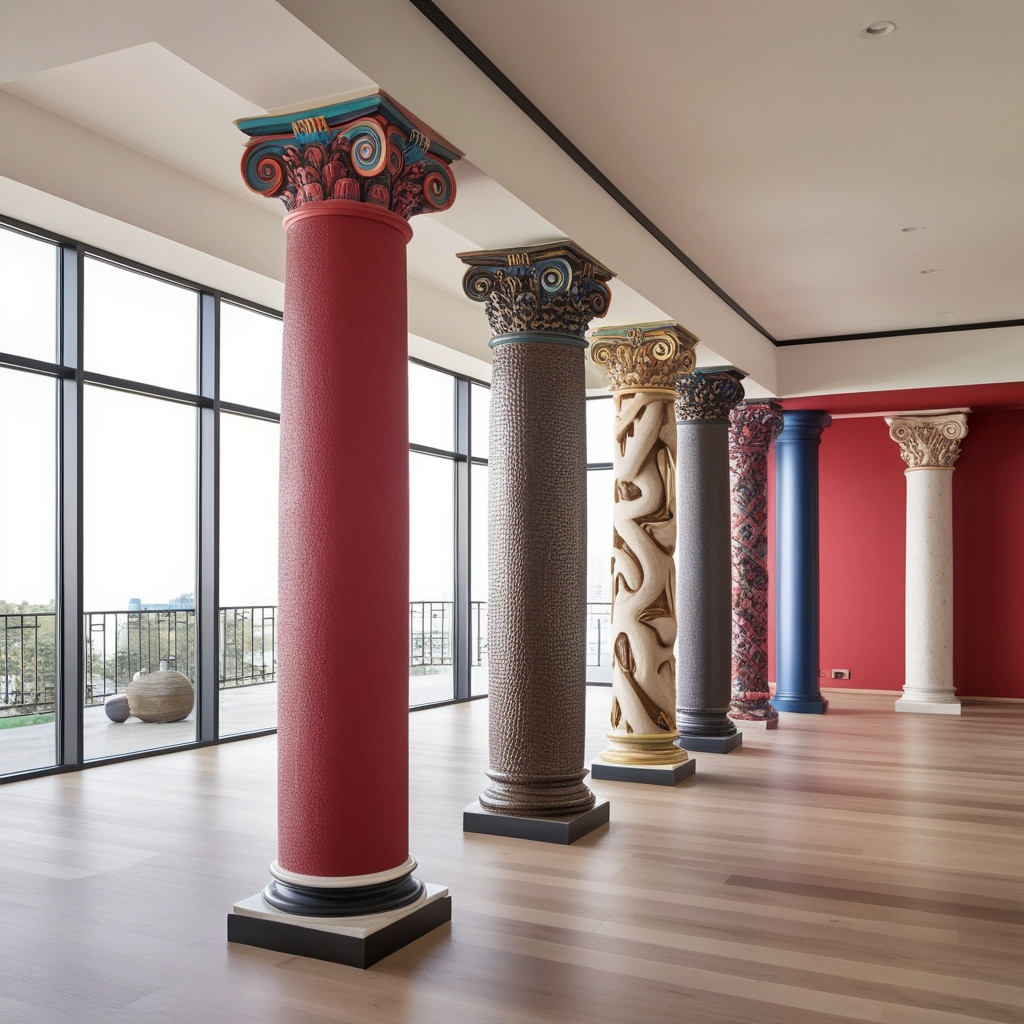 Interior Pillar Design Ideas: Expert Tips for a Functional and Stylish Workspace | Paintit.ai - 2