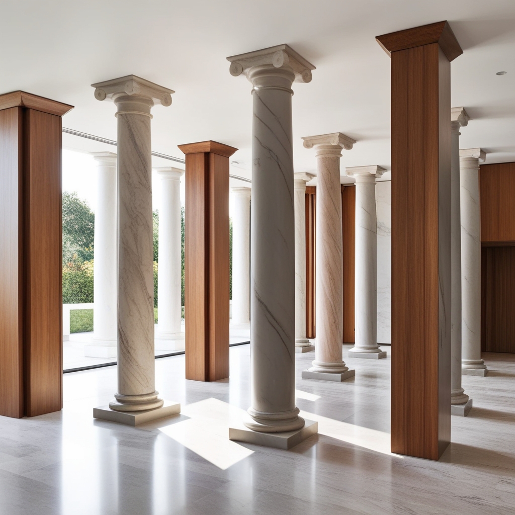 Interior Pillar Design Ideas: Expert Tips for a Functional and Stylish Workspace | Paintit.ai - 4