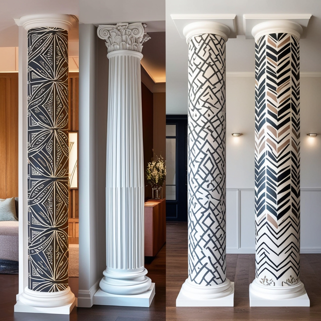 Interior Pillar Design Ideas: Expert Tips for a Functional and Stylish Workspace | Paintit.ai - 6
