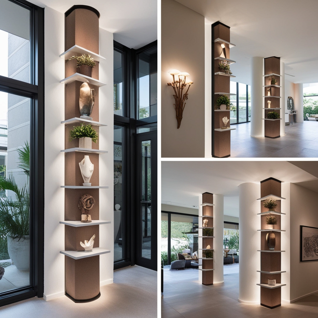 Interior Pillar Design Ideas: Expert Tips for a Functional and Stylish Workspace | Paintit.ai - 8