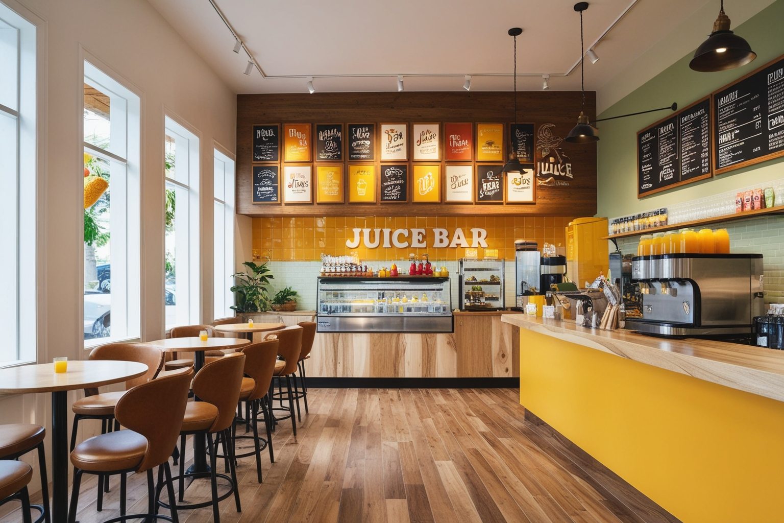 Top Juice Bar Interior Design Ideas - Transform Your Bar Today | Paintit.ai - 1
