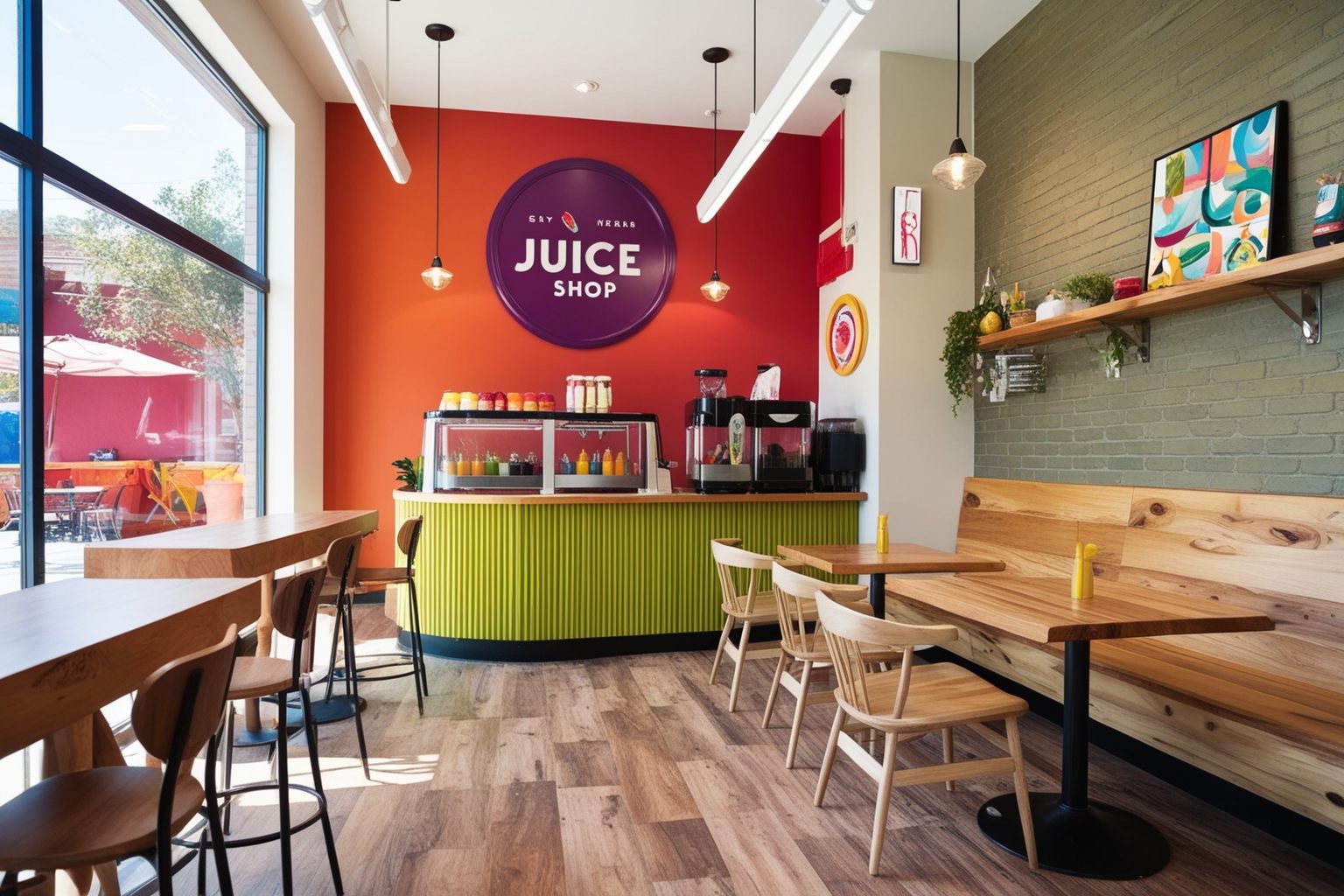 Best Juice Shop Interior Design Ideas - Transform Your Space | Paintit.ai - 1
