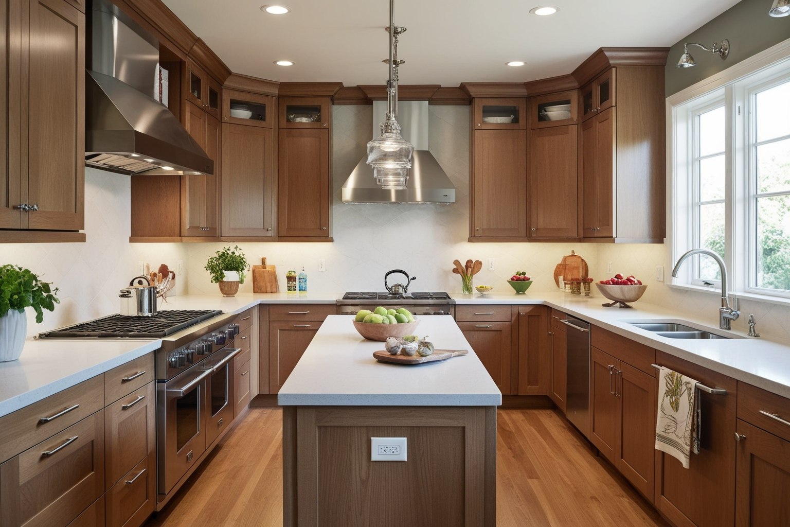 Best L Shaped Kitchen Interior Design Ideas - Discover Your Dream Kitchen | Paintit.ai - 1