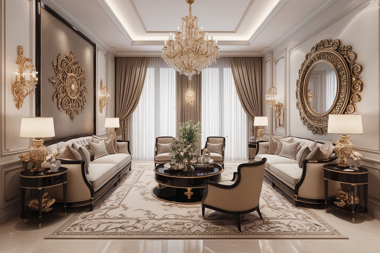 
Luxury Home Interior Design Ideas: Expert Tips for a Functional and Stylish Workspace | Paintit.ai
 - 1