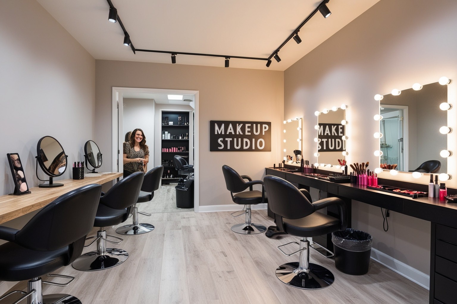 Best Makeup Studio Interior Design Ideas - Transform Your Space with Inspiration | Paintit.ai - 1