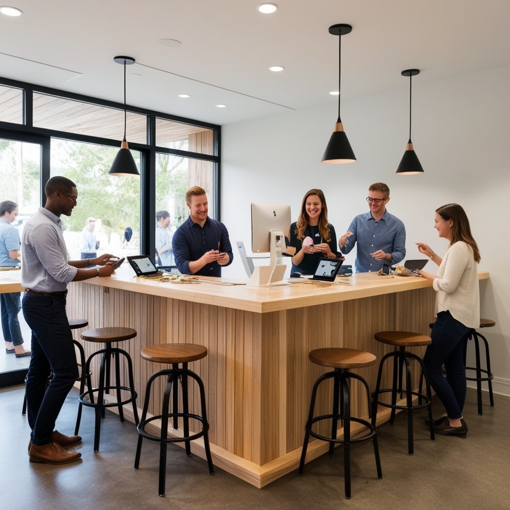 Best Mobile Shop Interior Design Ideas - Boost Your Sales | Paintit.ai - 11