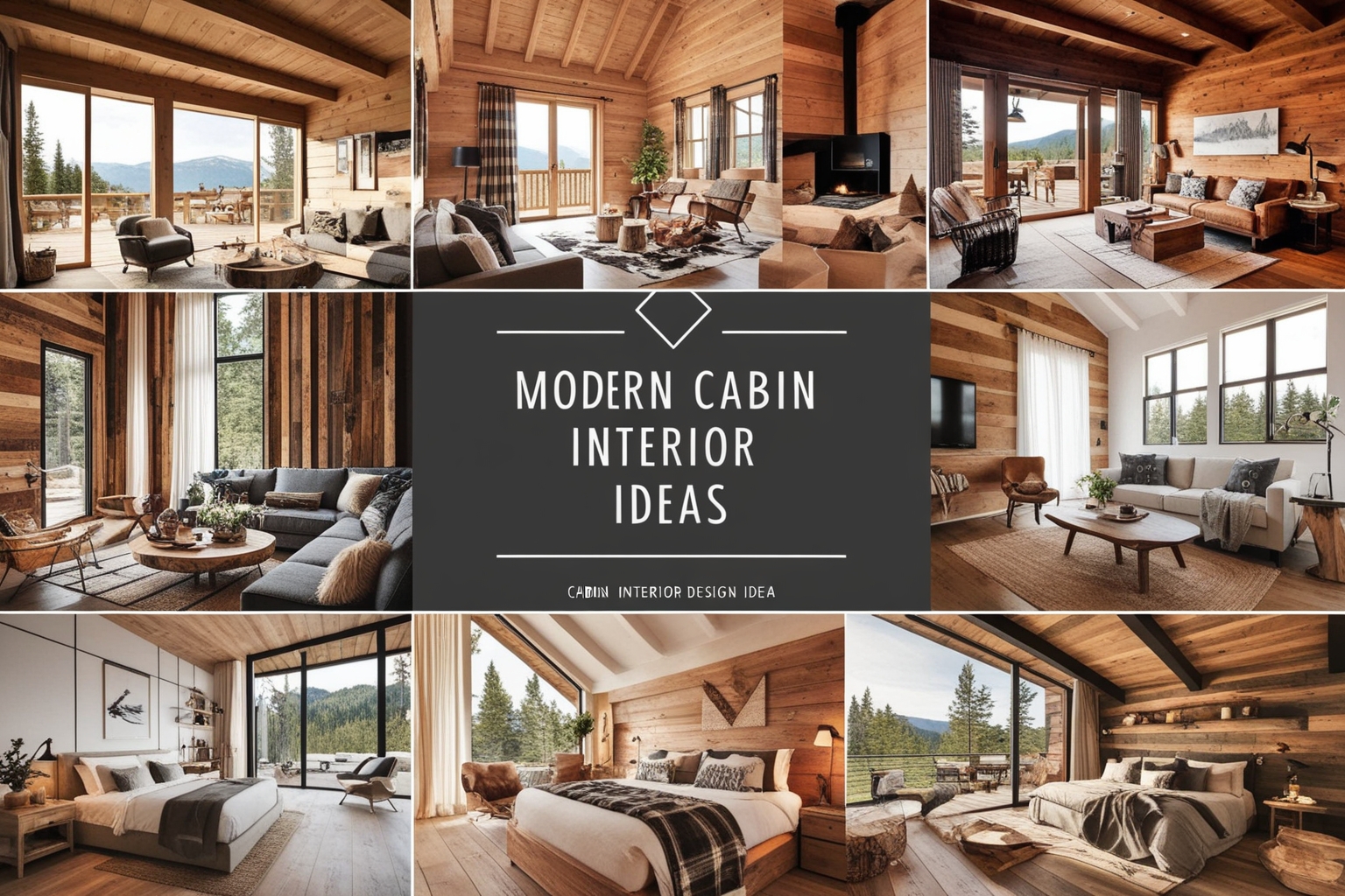 Modern Cabin Interior Design Ideas - Best solution from Paintit.ai - 1