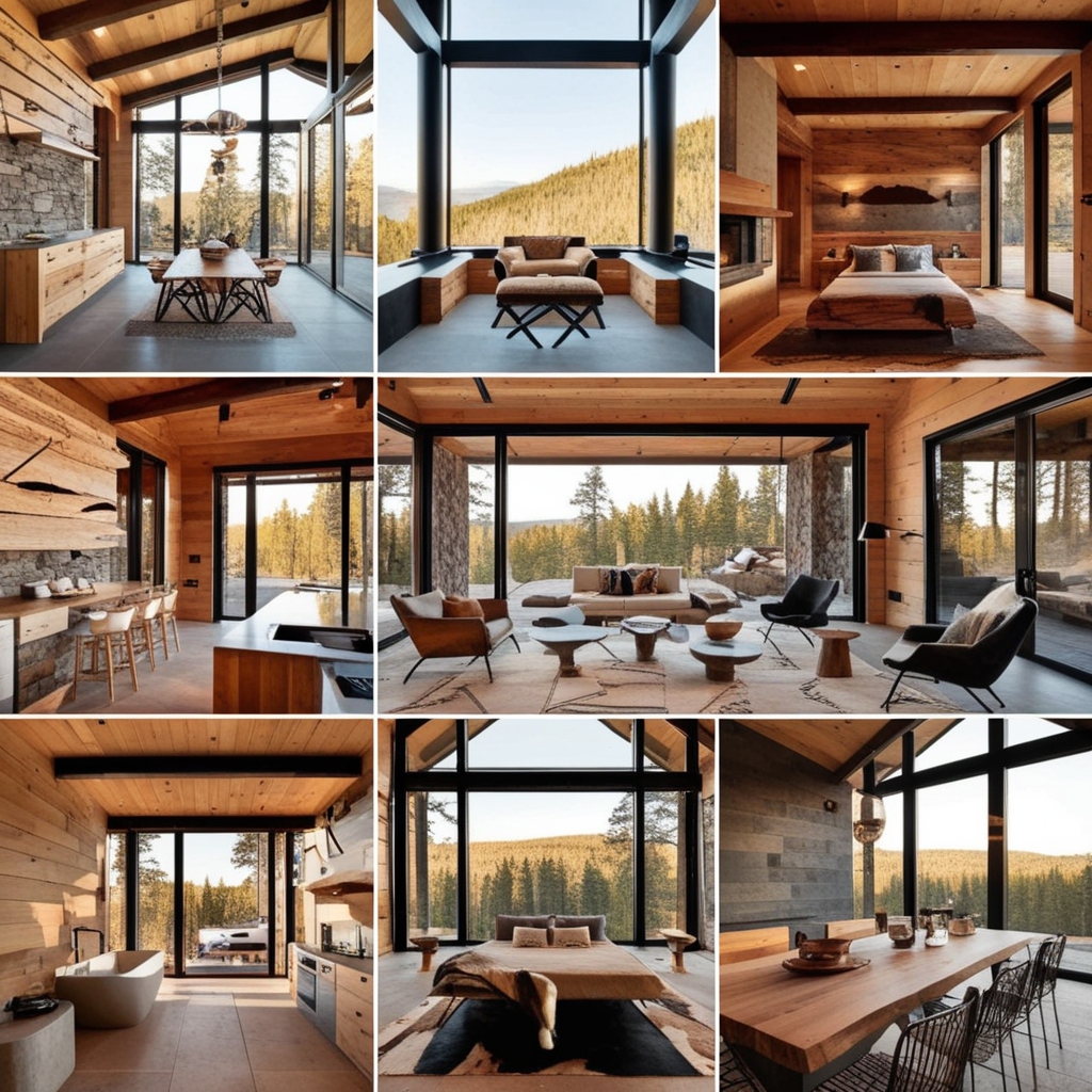 Modern Cabin Interior Design Ideas - Best solution from Paintit.ai - 2