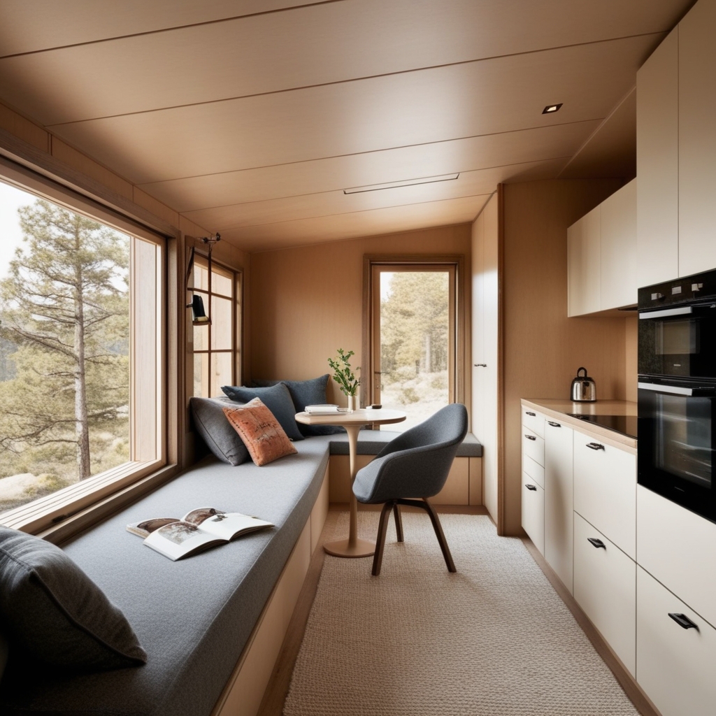 Modern Cabin Interior Design Ideas - Best solution from Paintit.ai - 4