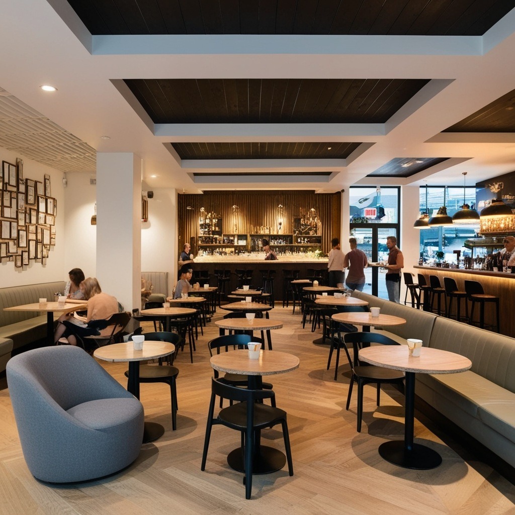 Top Modern Cafe Interior Design Ideas - Transform Your Space | Paintit.ai - 3