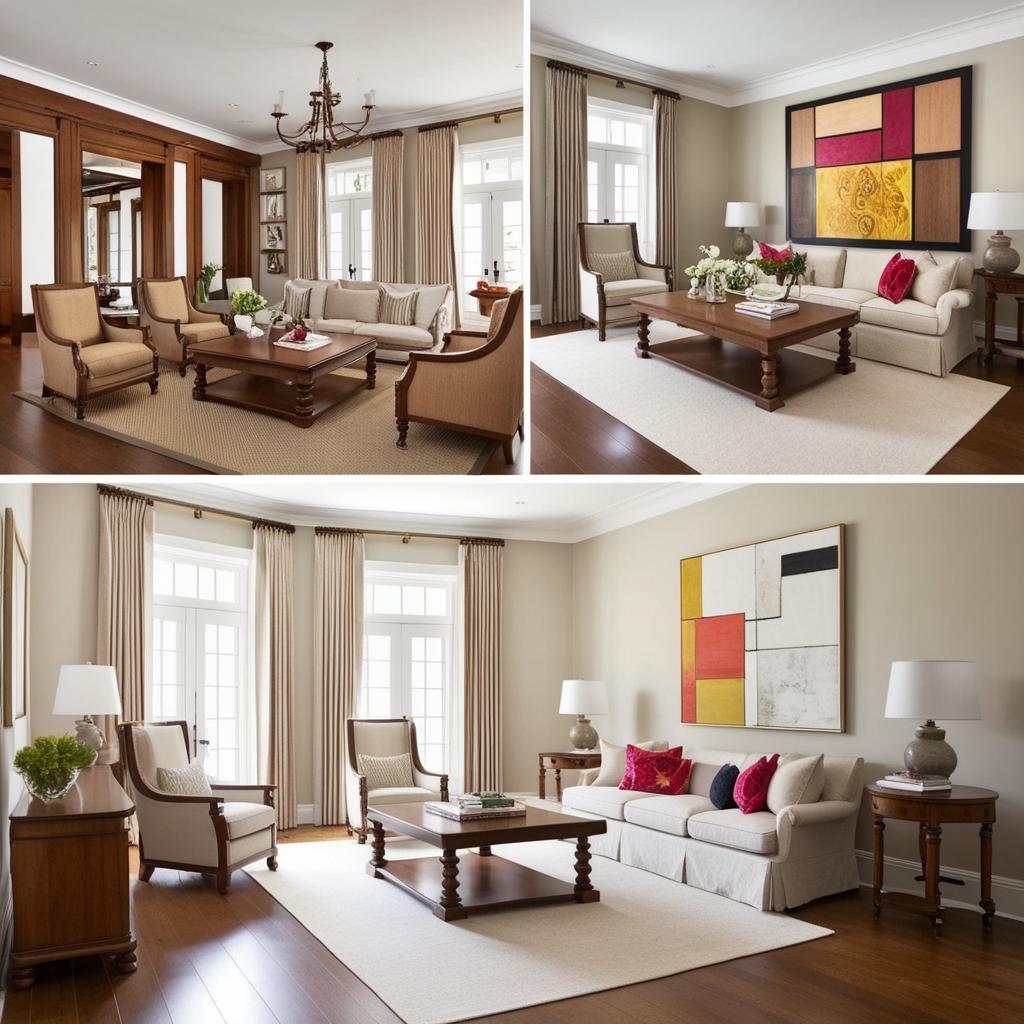 Modern Colonial Interior Design Ideas - Best solution from Paintit.ai - 2