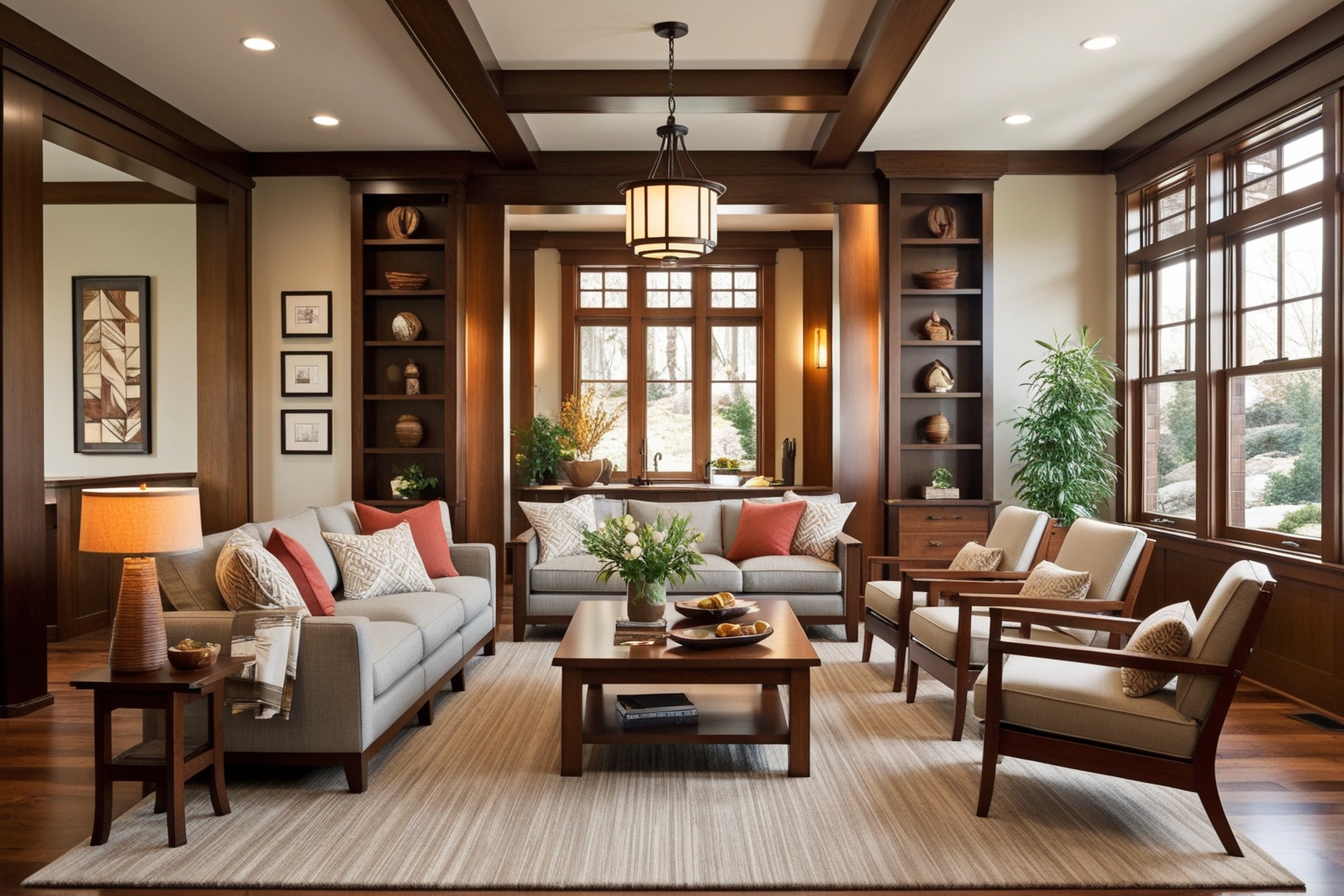 Modern Craftsman Interior Design Ideas - Best solution from Paintit.ai - 1