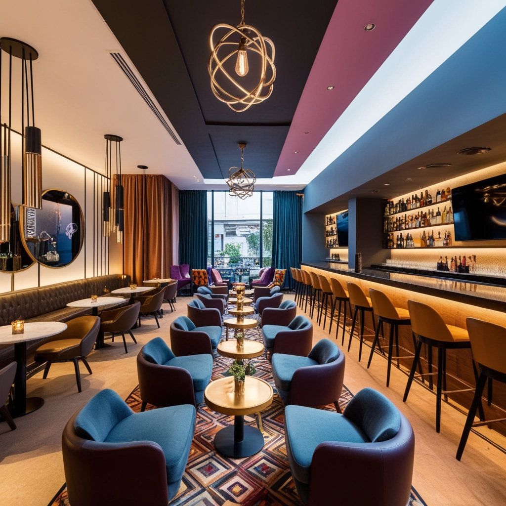 Modern Lounge Bar Interior Design Ideas - Best solution from Paintit.ai - 6