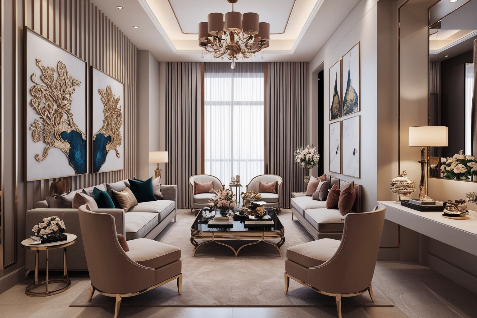 Luxury Apartment Interior Design Ideas - Best solution from Paintit.ai - 1