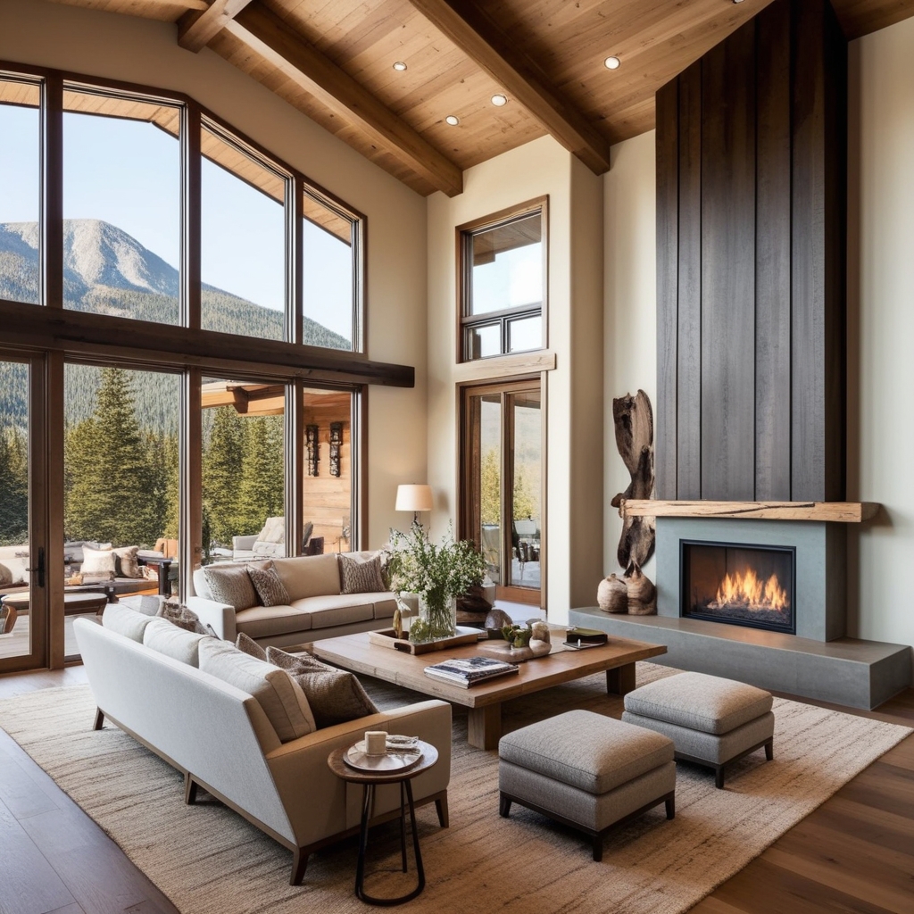 Mountain Modern Interior Design Ideas - Best solution from Paintit.ai - 6
