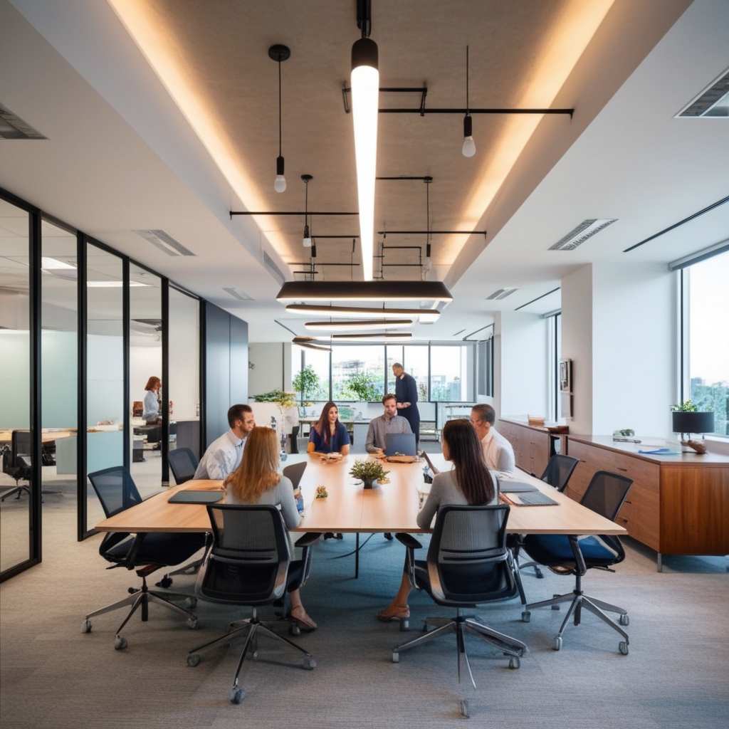Modern Office Interior Design Ideas - Best solution from Paintit.ai - 2