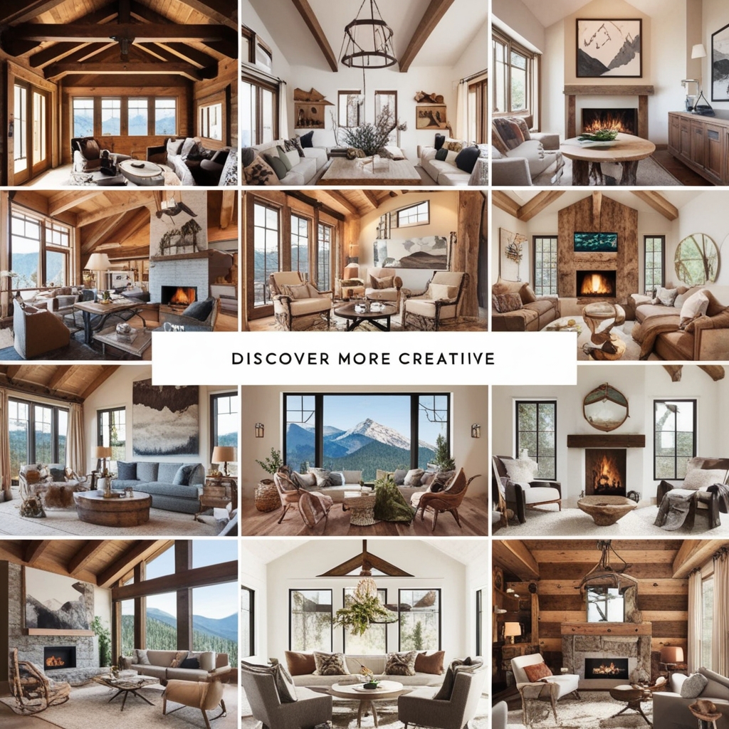 Mountain house interior design ideas - Best solution from Paintit.ai - 7
