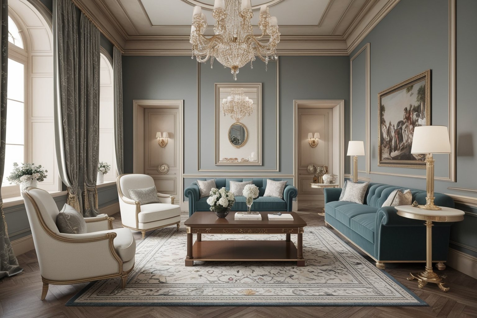 Best Neoclassical Interior Design Ideas - Get Inspired | Paintit.ai - 1
