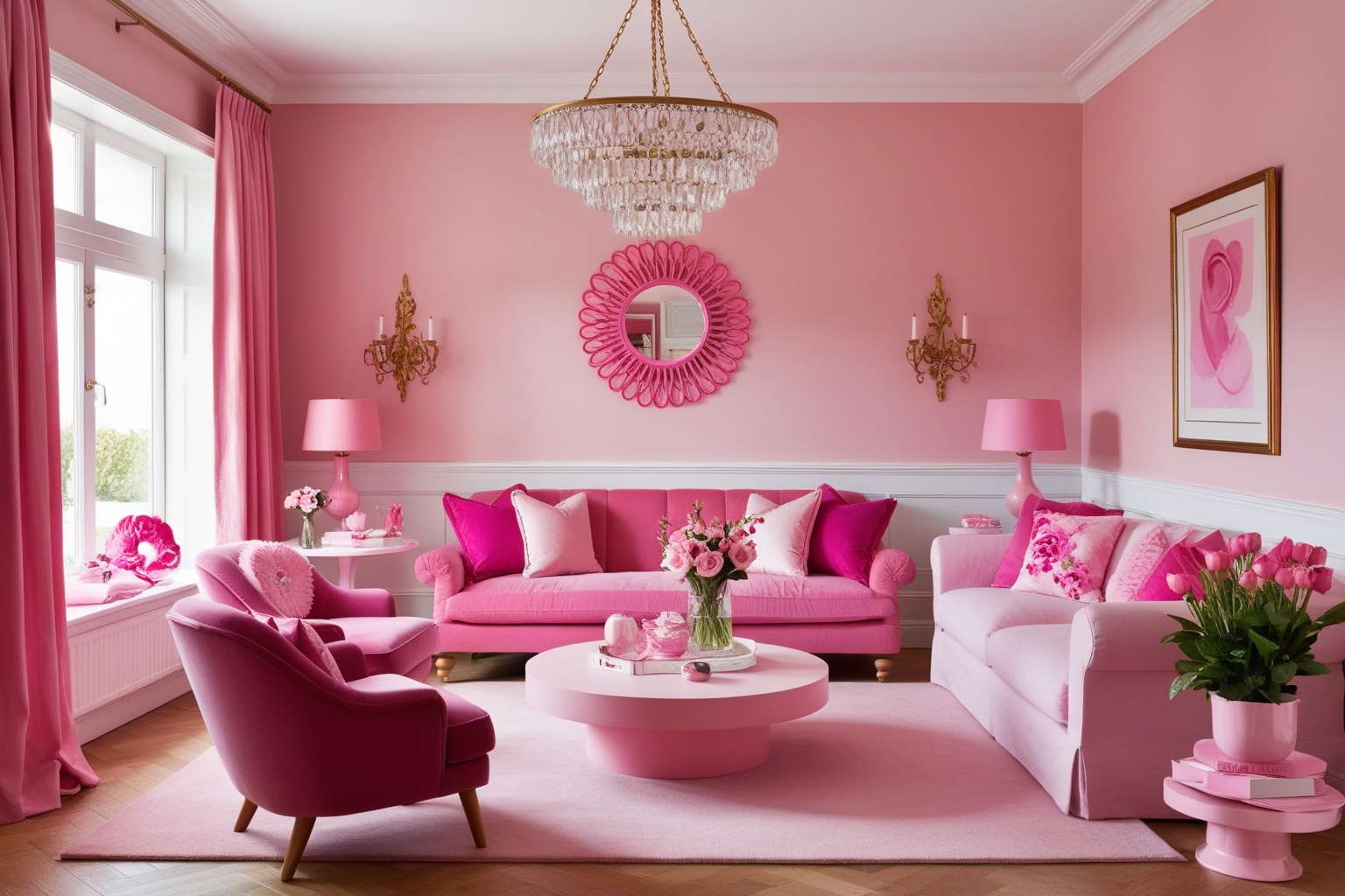 Pink Interior Design Ideas - Best solution from Paintit.ai - 1