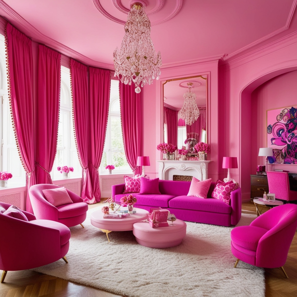 Pink Interior Design Ideas - Best solution from Paintit.ai - 6