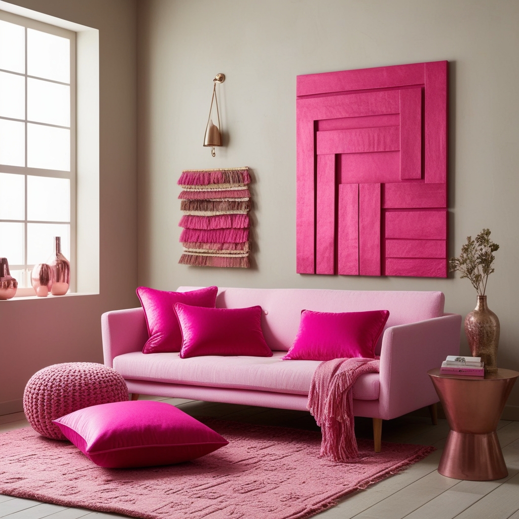 Pink Interior Design Ideas - Best solution from Paintit.ai - 4