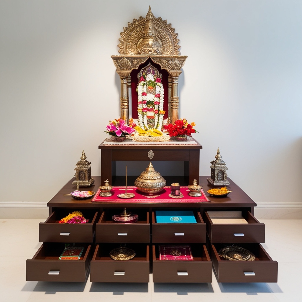Best Pooja Room Interior Design Ideas - Transform Your Space | Paintit.ai - 16