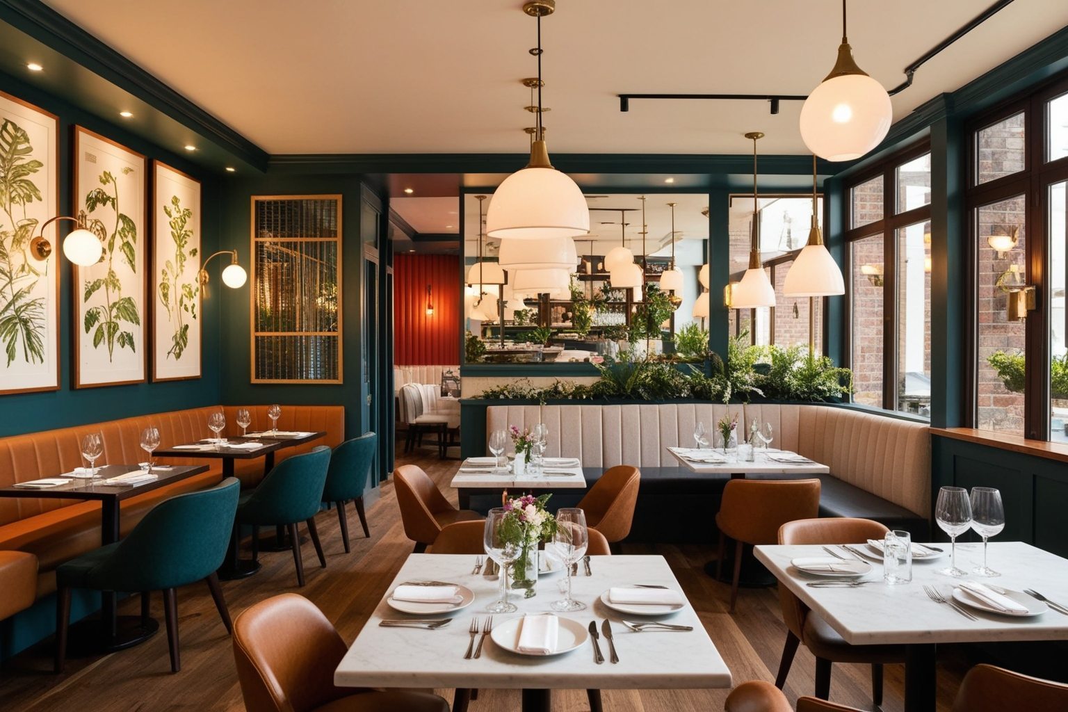 Best Restaurant Interior Design Ideas Low Budget - Discover Now | Paintit.ai - 1