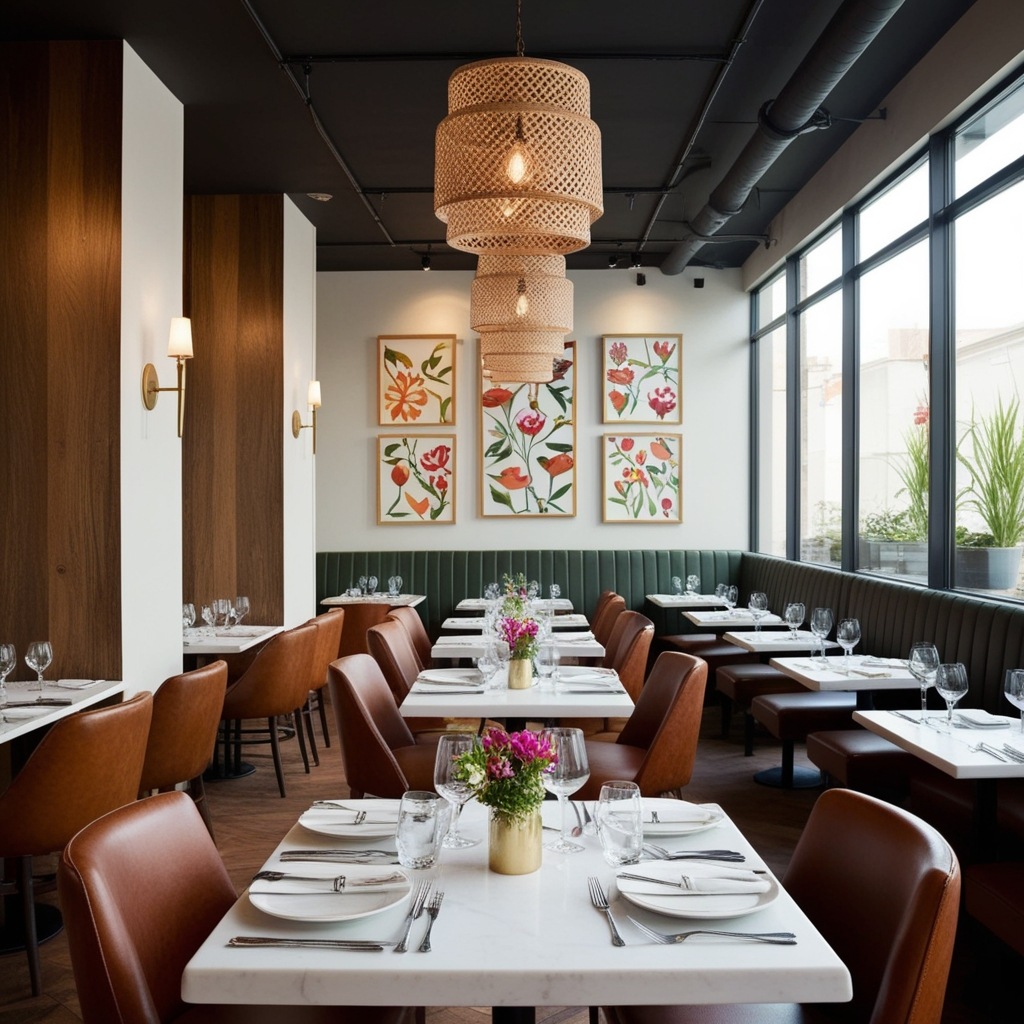 Best Restaurant Interior Design Ideas Low Budget - Discover Now | Paintit.ai - 2