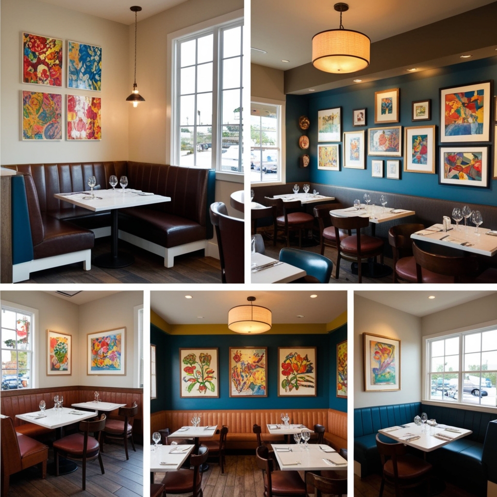 Restaurant Interior Design Ideas - Best solution from Paintit.ai - 5