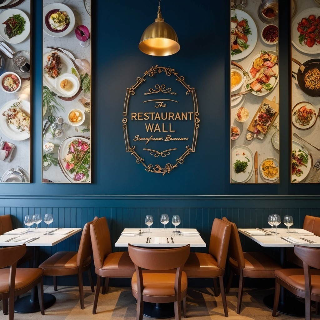 Best Restaurant Interior Wall Design Ideas - Get Inspired Now | Paintit.ai - 2