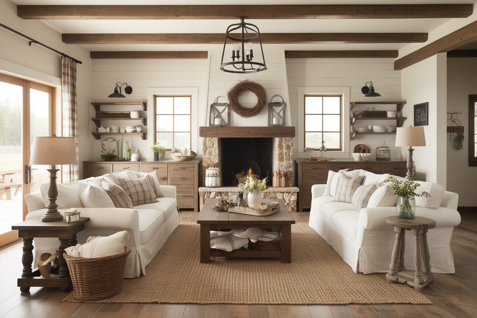 Top Rustic Farmhouse Interior Design Ideas - Get Inspired Today | Paintit.ai - 1