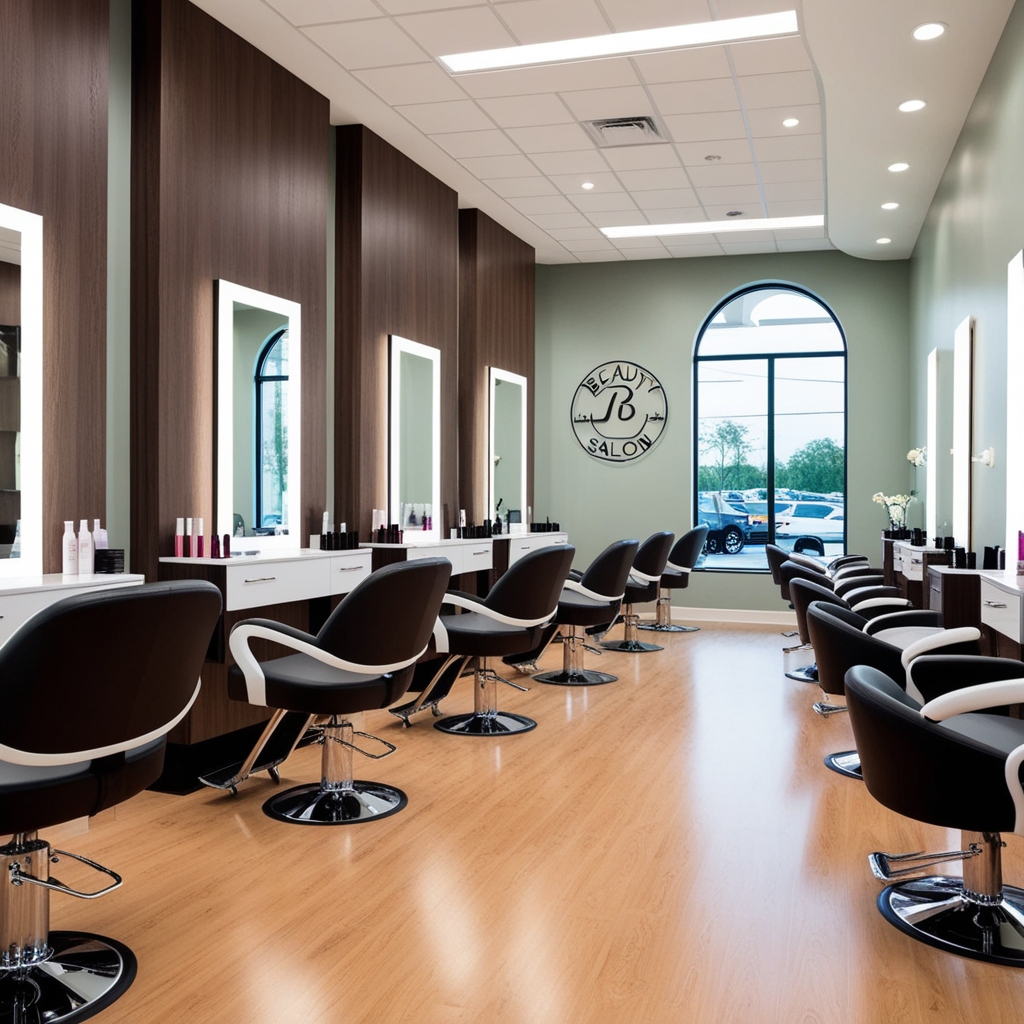 Salon Interior Design Ideas - Best solution from Paintit.ai - 2