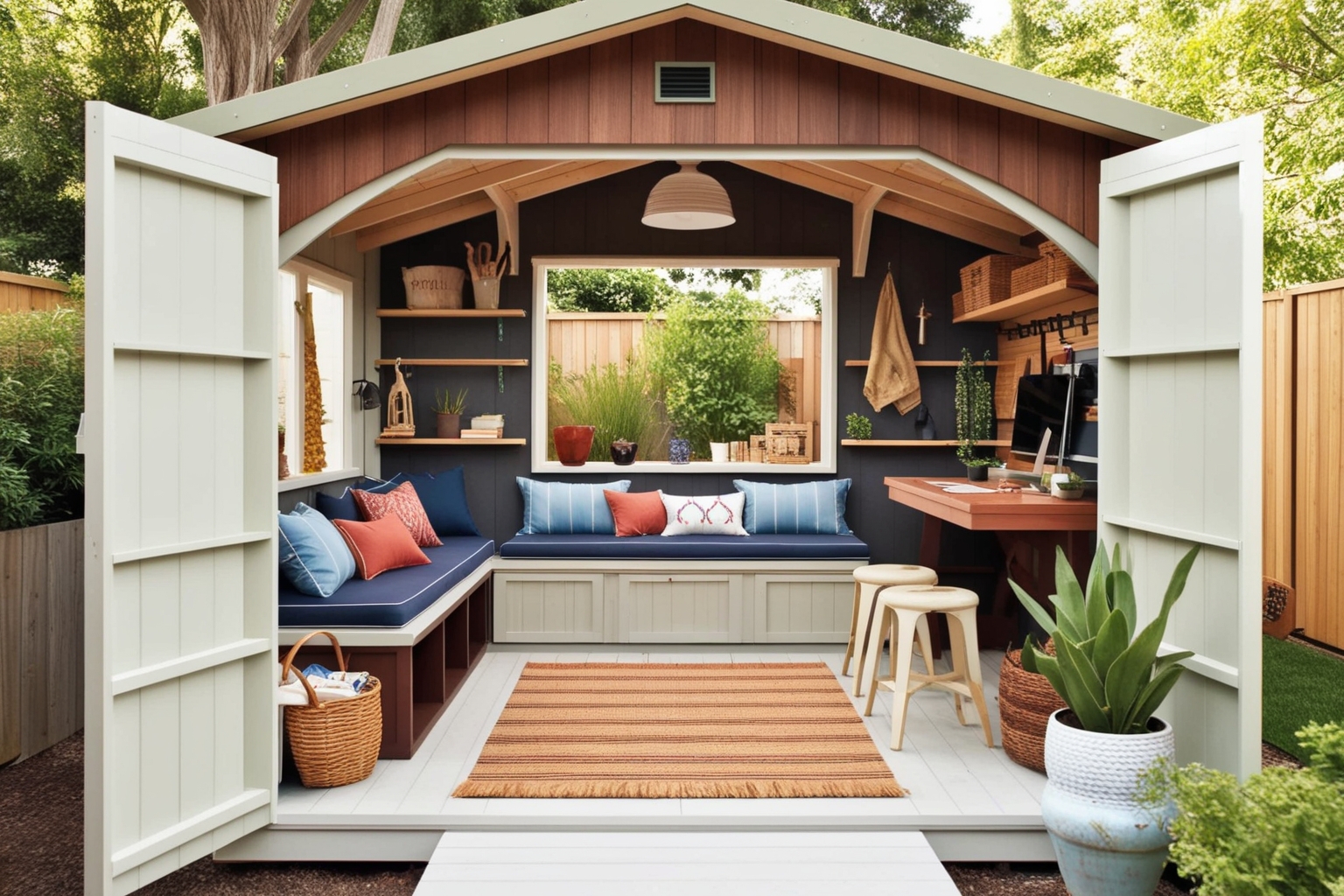 Shed Interior Design Ideas - Best solution from Paintit.ai - 1